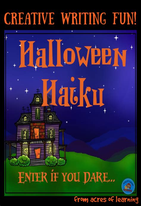 Halloween Poetry | Haiku Print and Digital Writing Activity | Digital writing, Writing ...