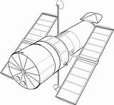 Hubble Space Telescope Coloring Pages sketch template