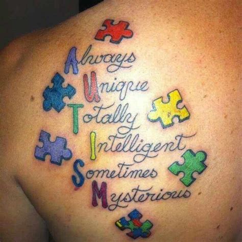 Tattoo for the Autism - help the people with autism by getting a puzzle tattoo!