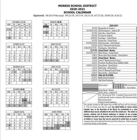 Morris School District Revises 2020-21 School Calendar | Morristown, NJ News TAPinto