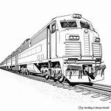 Realistic Train Coloring Pages  Free & Printable sketch template