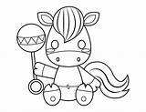 Baby Rattle Coloring Page sketch template