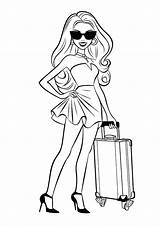Unicorn Summer Barbie Coloring Pages sketch template