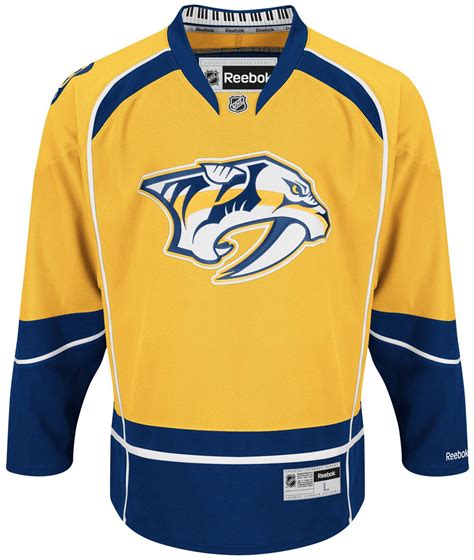 Nashville Predators Official Home Reebok Premier Replica NHL Hockey ...