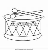 Drum Coloring Page  Snare Redoblante Dibujo Full sketch template