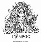 Virgo Coloring Pages sketch template