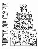Cute Cake Coloring Pages For Kids And Adults sketch template