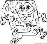 SpongeBob Coloring Page For Kids  Free SquarePants Printable sketch template
