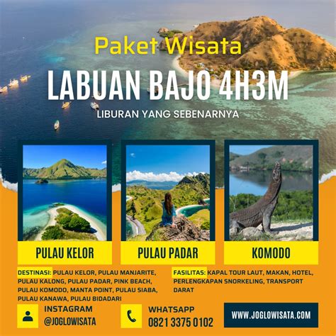 Paket Wisata Labuan Bajo Komodo 4 Hari 3 Malam | Joglo Wisata