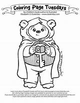 dulemba Coloring Page Tuesday  Hobbit Ewok sketch template