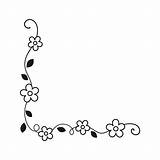 Spring Floral corner Borders Flower Page Decoration doodle vector  sketch template
