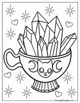 Coloring Crystal Cristal Para Colorear Kristall Coloriage Dibujo  sketch template