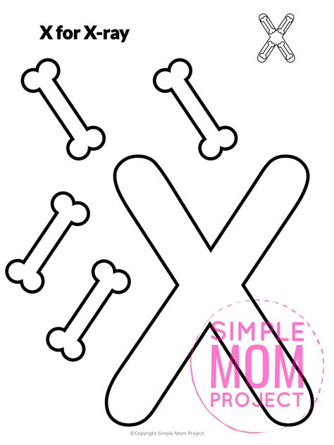 Free Printable Letter X Craft Template - Simple Mom Project