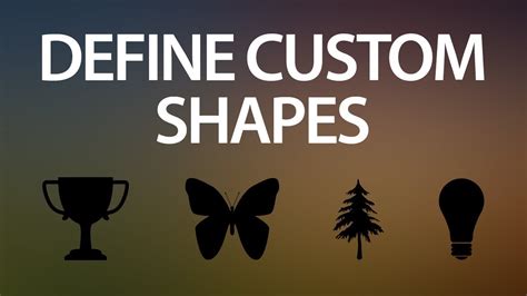 Define Custom shape in Photoshop cs6 in Hindi/Urdu | How to Define Custom Shapes - YouTube