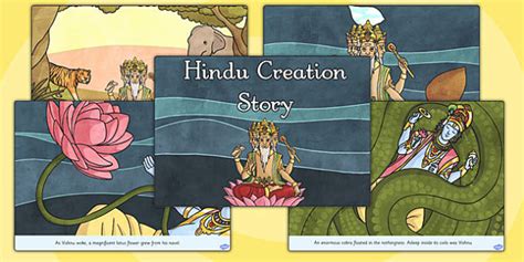 Hindu Creation Story Cards - Hindu Mythology Resources