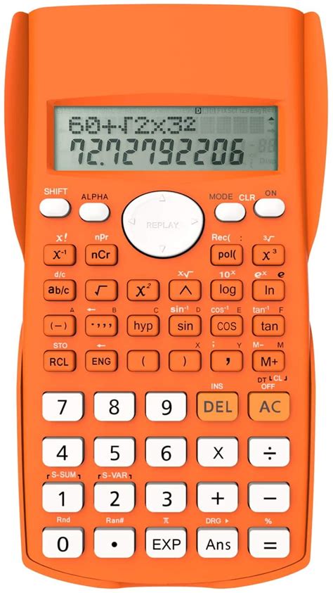 Helect 2-Line Engineering Scientific Calculator, Suitable For School And Business, Orange ...