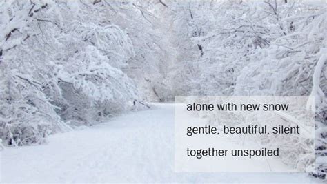 alone with new snow #1 | Haiku poems, Short poems, Haiku