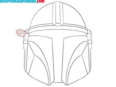 How to Draw the Mandalorian Helmet - Drawing Tutorial For Kids