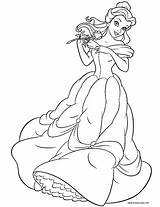 Princess belle coloring Pages To Download And Print For Free sketch template