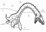 Sea Dinosaurs Coloring Pages sketch template
