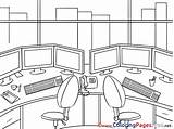 Office For Kids Business Colouring Page sketch template