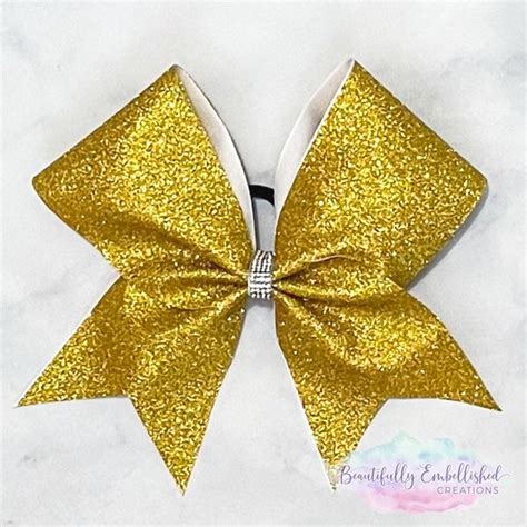 Black and Yellow Gold Cheer Bows - Etsy