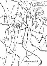 Mountain climbing coloring Page  Download The For Free sketch template