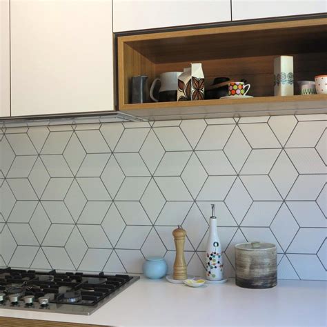 Barkers Rd 5 | Geometric kitchen, Kitchen splashback tiles, Kitchen ...