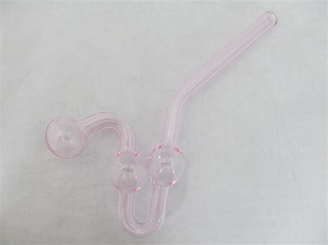 8" Pink Tube 3 Chamber Bent Water Dog Pipe -Pink Dog