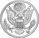 The Great Seal Of United States Printable sketch template