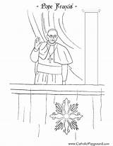 Pope Francis Coloring Page  Catholic Playground sketch template
