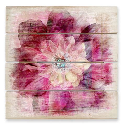 Pink Peony - Wood Print | wall-art.com