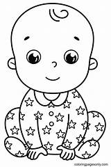 Baby Boy Coloring Page sketch template