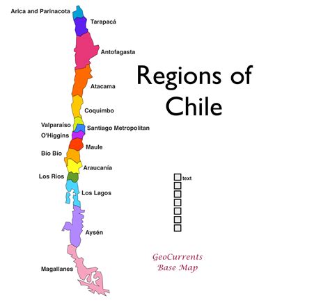 Chile Regions Map - GeoCurrents