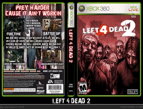 Left 4 Dead 2 Xbox 360 Box Art Cover by miamiflash