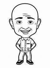Jeff Bezos Cute Coloring Page  Free Printable Pages sketch template