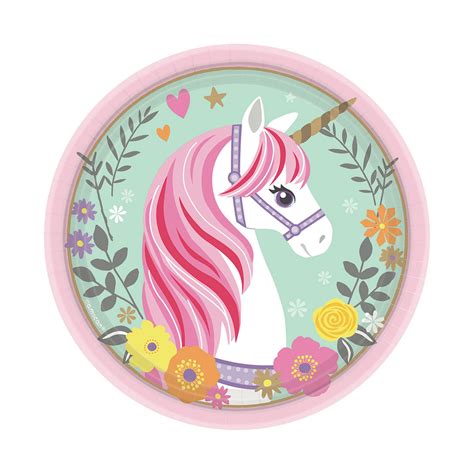 Magical Unicorn Paper Plates 18cm - 12 PKG/8 : Amscan International