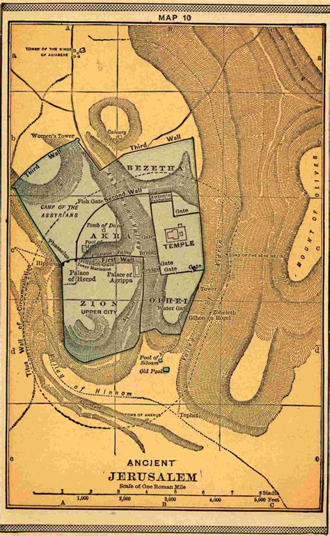 Ancient Jerusalem Map | Ancient jerusalem map, Ancient history facts, Cartography map