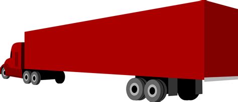Cargo,angle,car - Long Truck Trailer Vector Clipart - Full Size Clipart (#5416969) - PinClipart