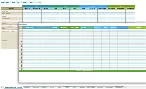 Free Social Media Planning Templates for Excel via Smartsheet | Social ...