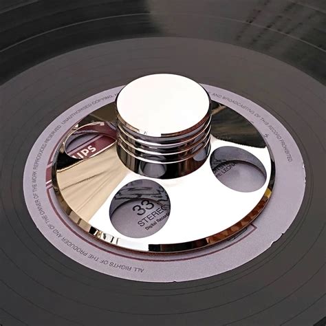 LP Vinyl Turntables Metal Disc Stabilizer Record Weight Clamp Sliver ...