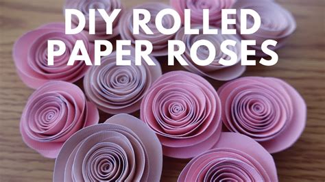 Rolled Paper Roses Template