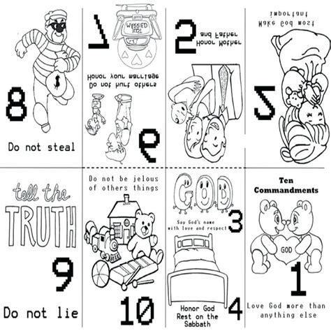 Ten Commandments Coloring Pages For Preschoolers at GetColorings.com | Free printable colorings ...