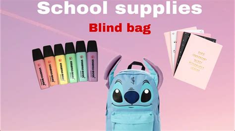 School supplies blind bag - YouTube