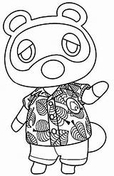 Tom Nook Coloring Page Coloring Pages sketch template