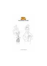 Coloring Page Elemental Wade And Ember  Supercoloredcom sketch template