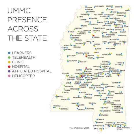 UMMC Presence Across the State - University of Mississippi Medical Center