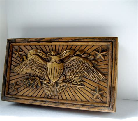 Vintage Avon American Eagle Cologne Jewelry Box