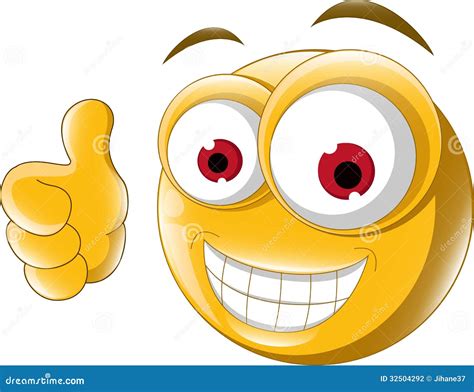 Thumb Up Emoticon for You Design Stock Illustration - Illustration of ...