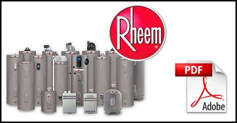 Rheem Water Heater Manuals | Water Heater Hub